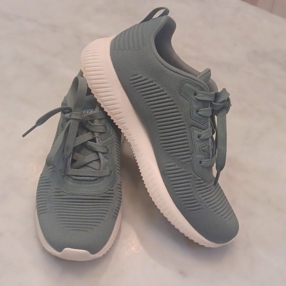 Skechers Shoes - Skechers Bobs with Memory Foam, Olive Green, Womens Size 7.5